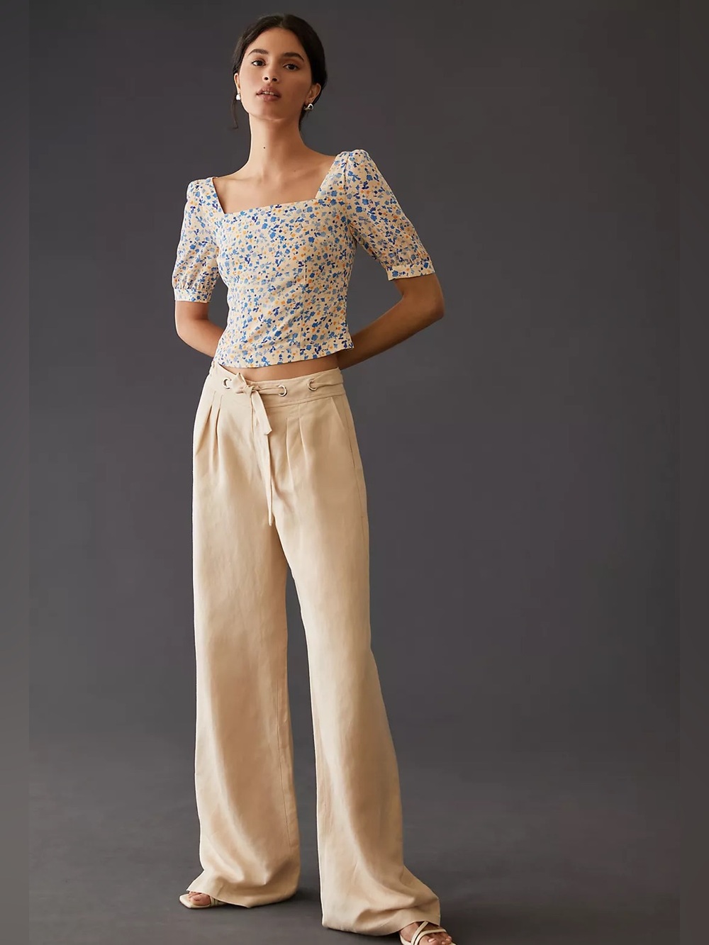 Anthropologie Favorite Daughter Square Neck Blouse - Size Medium